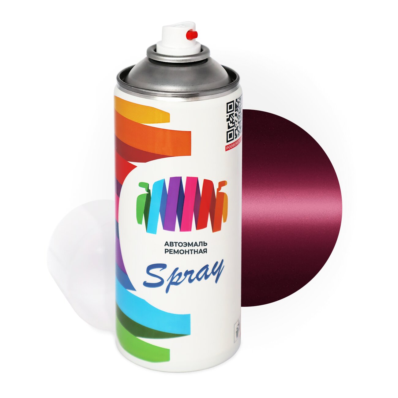 Аэрозольная краска для Ford (Форд) «Rojo Iris», код цвета MR (красный), базовая автоэмаль, баллончик 520 мл.