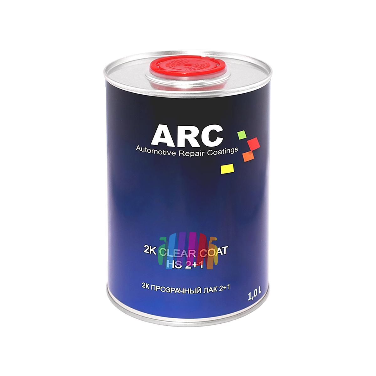 Прозрачный акриловый автомобильный лак ARC 2K HS 2+1 Clear Coat 1 л. с отвердителем 0,5 л. 2