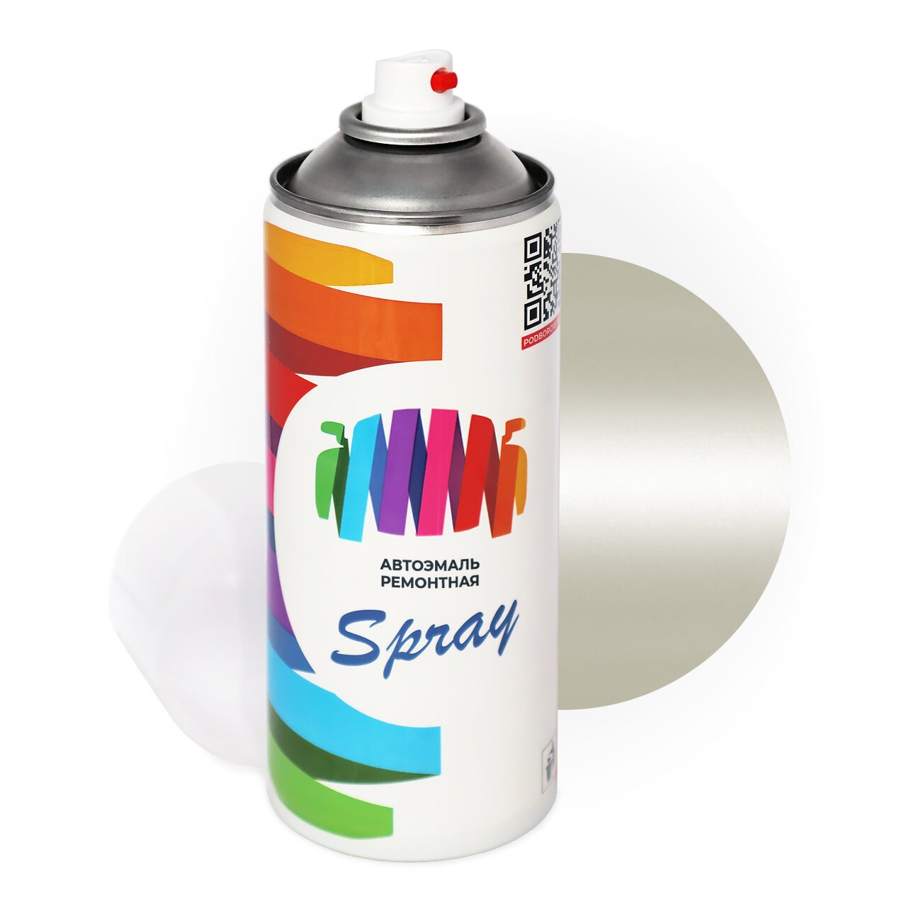 Аэрозольная краска для Chrysler (Крайслер) «Creamy», код цвета CHA9178, PW9, W99 (серый), базовая автоэмаль 3 сл., баллончик 520 мл.