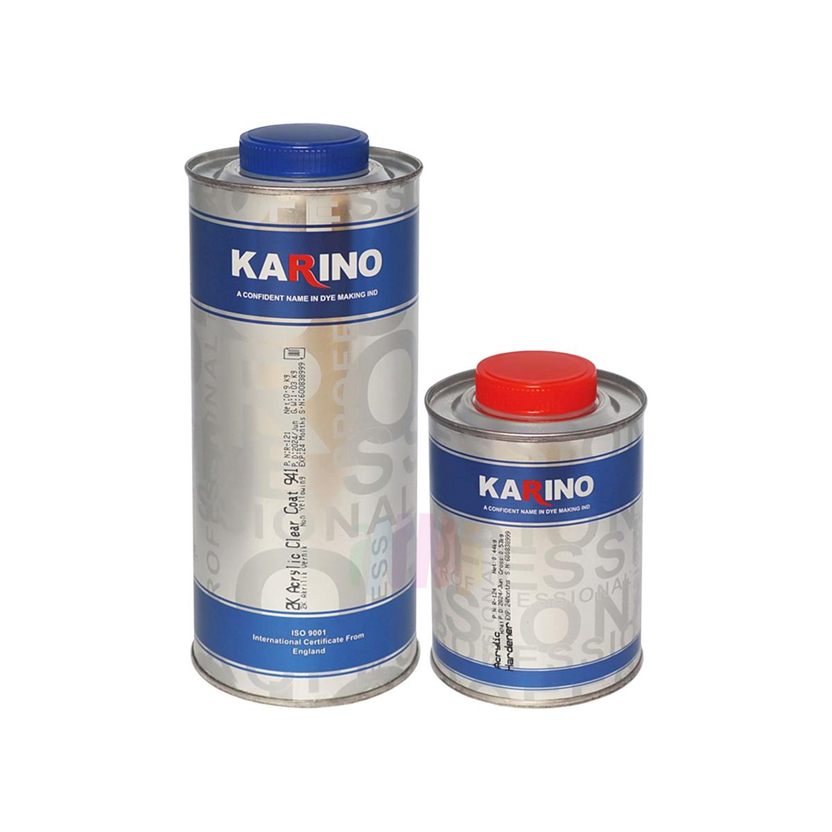 KARINO 2K Акриловый прозрачный лак 941 1 л. + отвердитель H241 0,5 л.