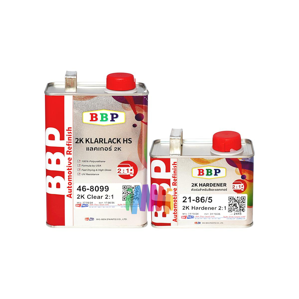 BBP BIC BEN Лак акриловый 2K HS Clear 2:1 1 л. с отвердителем 0,5 л. 01