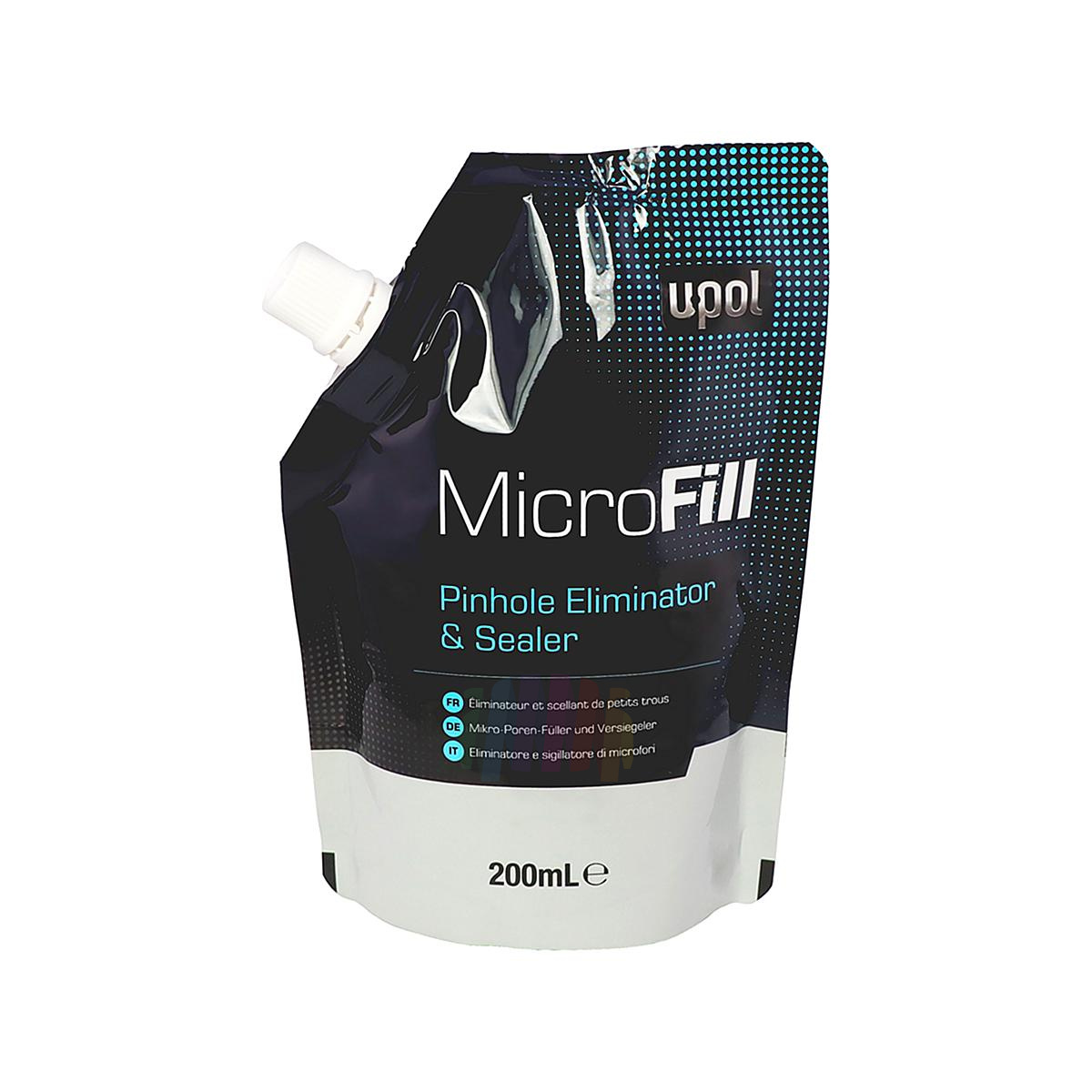 U-POL MICF/200 MicroFill Шпатлевка для устранения микропор и царапин финишная автомобильная 200 мл.