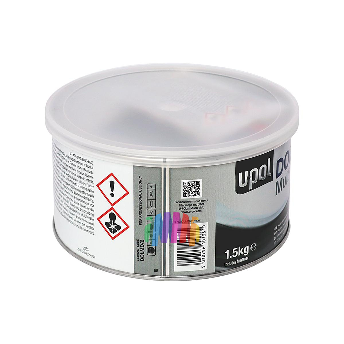 Шпатлевка высокоплотная армированная автомобильная U-POL Dolphin Multi Deep 1,5 кг. 2