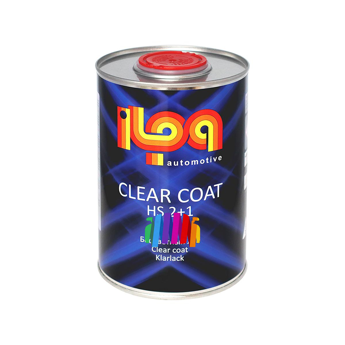 Лак акриловый прозрачный ILPA HS 2+1 Clear Coat 1 л. с отвердителем 0,5 л. 2