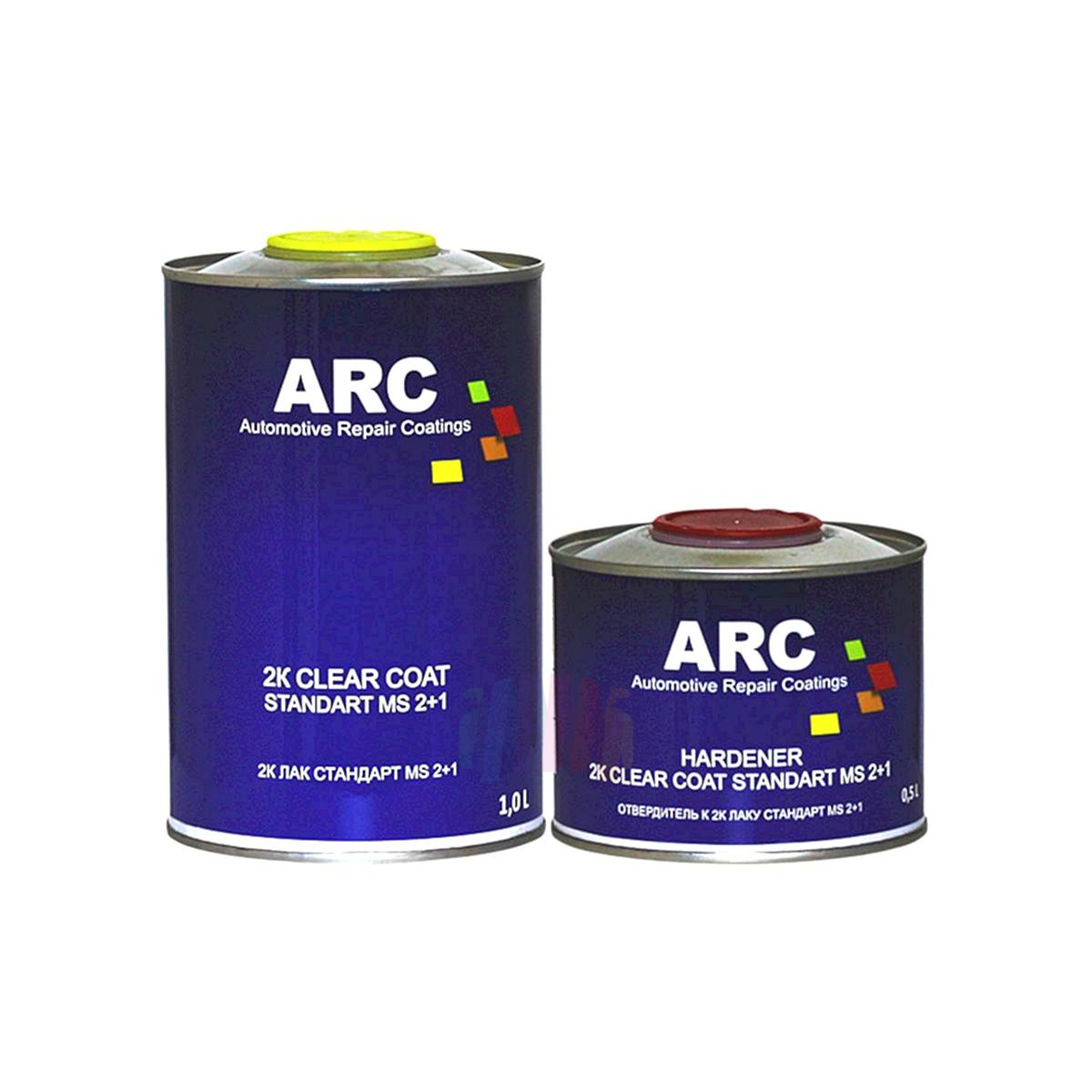 ARC Clear Coat Standard 2+1 MS Акрил-полиуретановый лак 1 л. с отвердителем 0,5 л.
