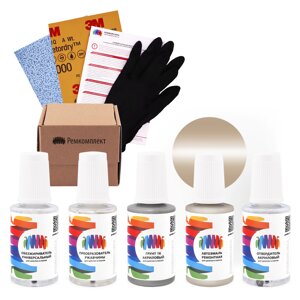 Ремкомплект для Porsche (Порше) «Marmorbeige», код цвета 529 (бежево-коричневый), акриловая автоэмаль, набор для ремонта сколов и царапин