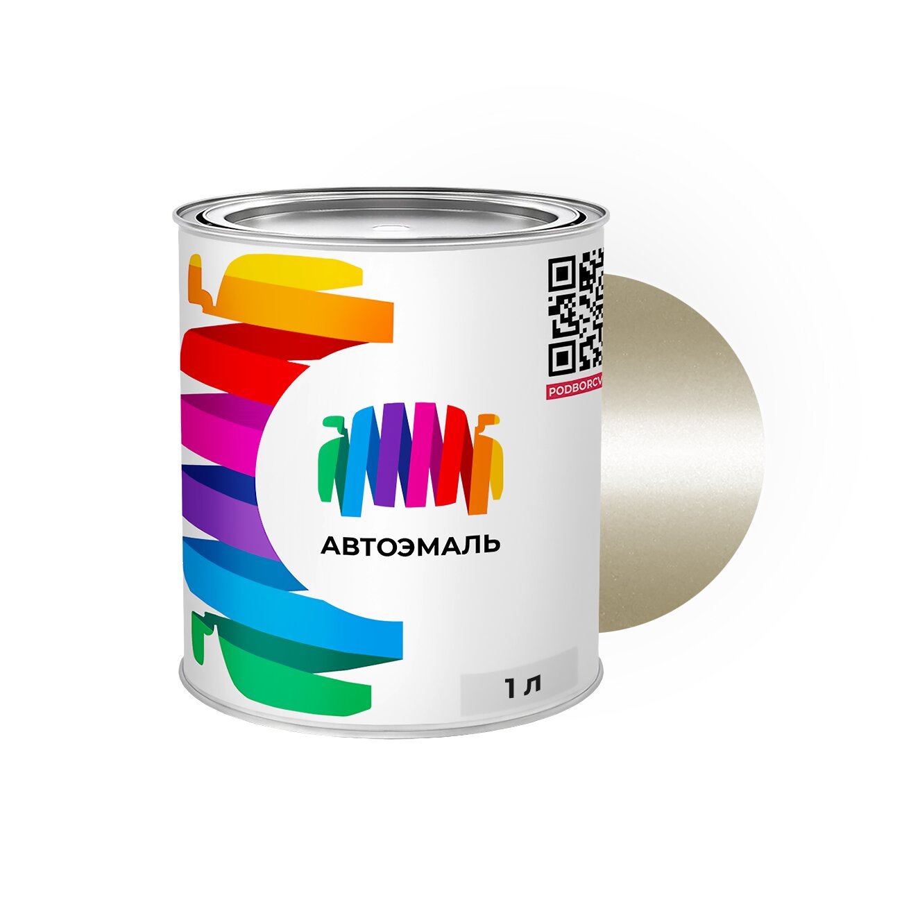 Автоэмаль SsangYong (СсангЙонг) «Silky Beige», код цвета EAF (бежевый), базовая краска 1 л.