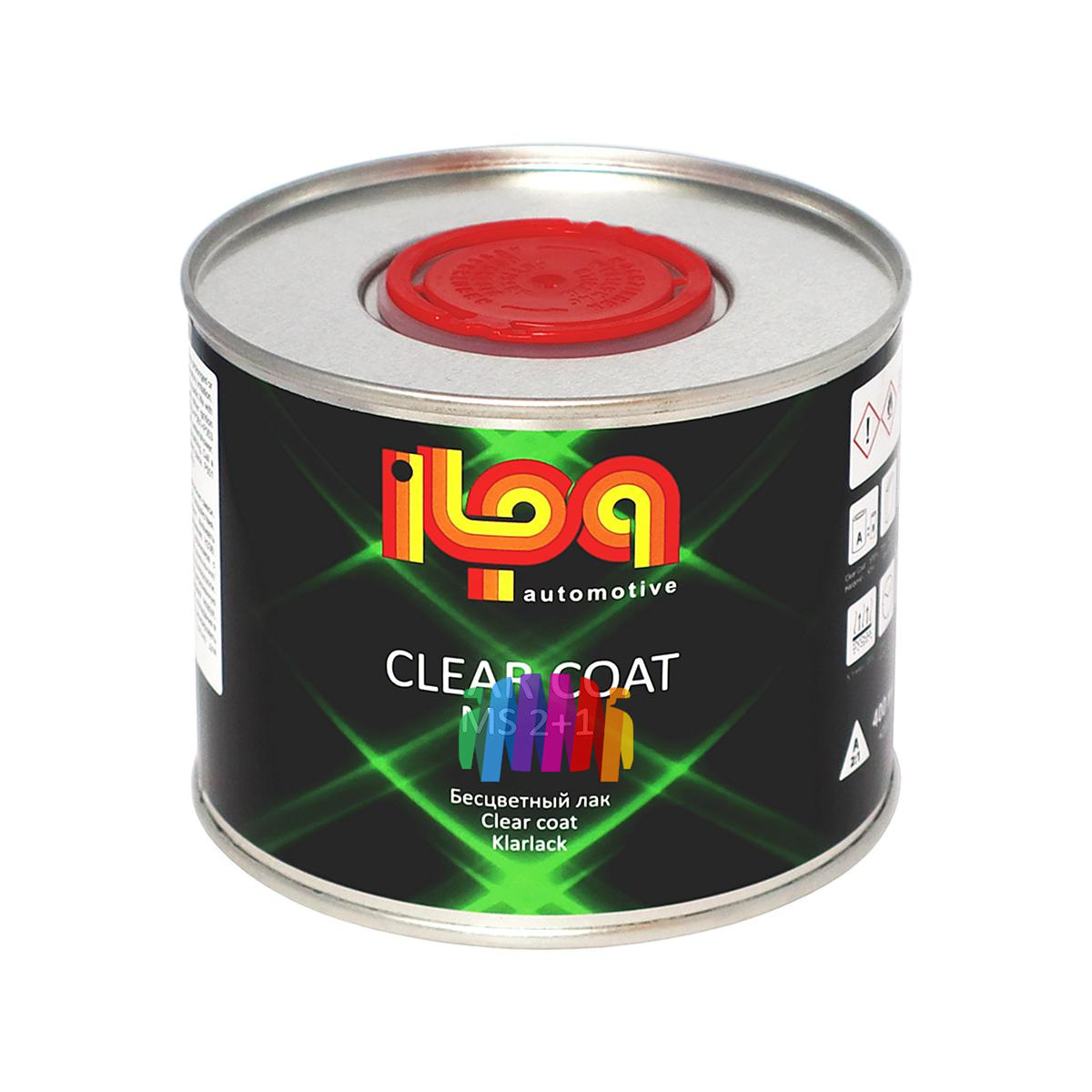 Лак акриловый Ilpa MS 2+1 Clear Coat бесцветный 0,4 л. с отвердителем 0,2 л 2