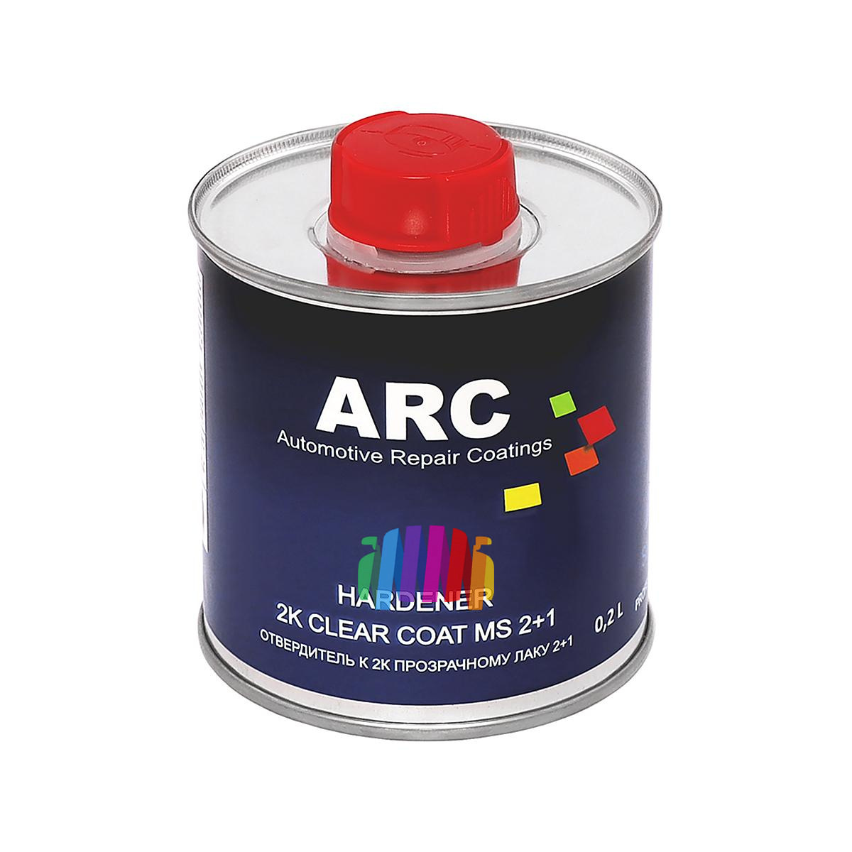 Прозрачный акриловый автомобильный лак ARC 2K MS 2+1 Clear Coat 0,4 л. с отвердителем 0,2 л. 3