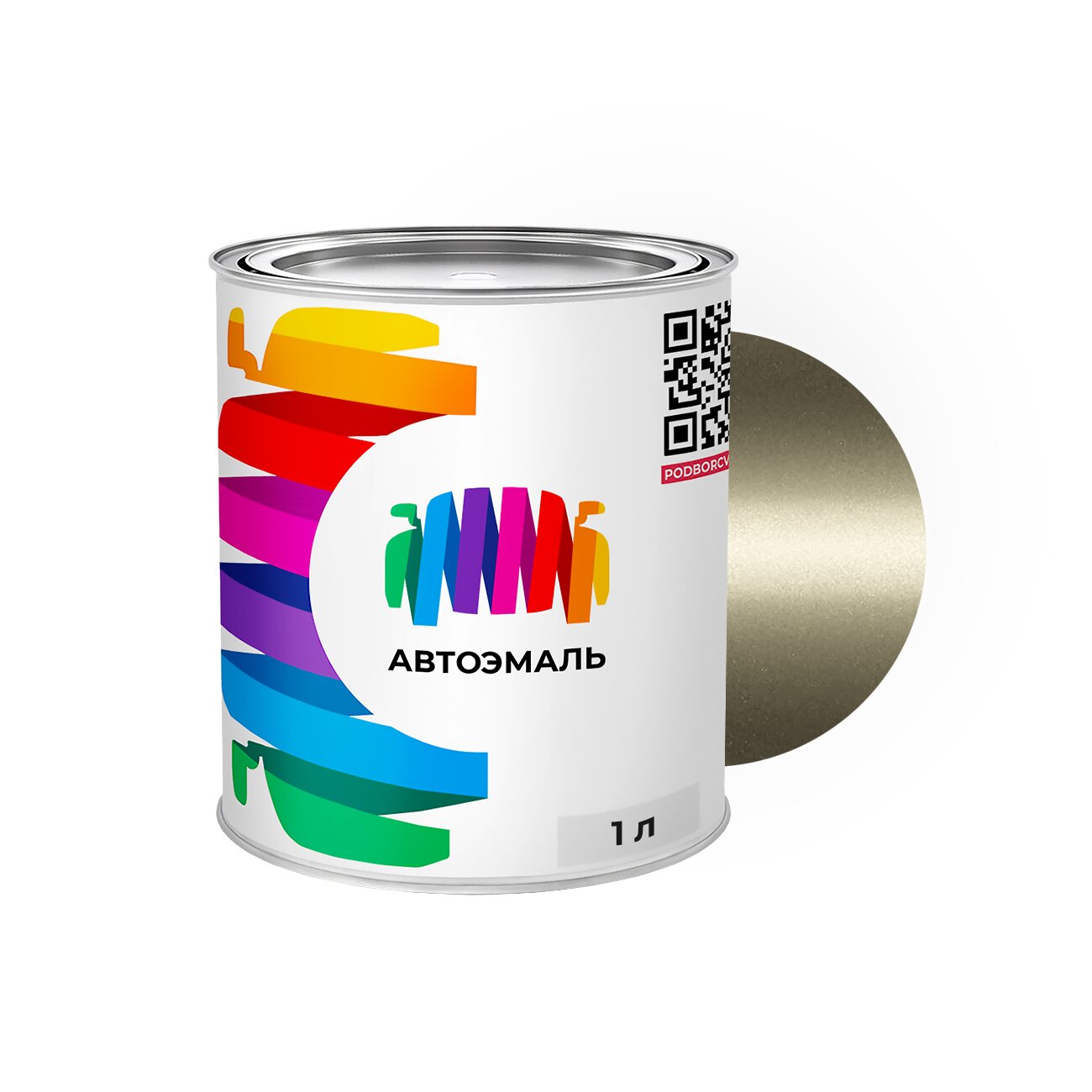 Автоэмаль Mazda (Мазда) «Lt. Nordic», код цвета 21W (зеленый), базовая краска 1 л.