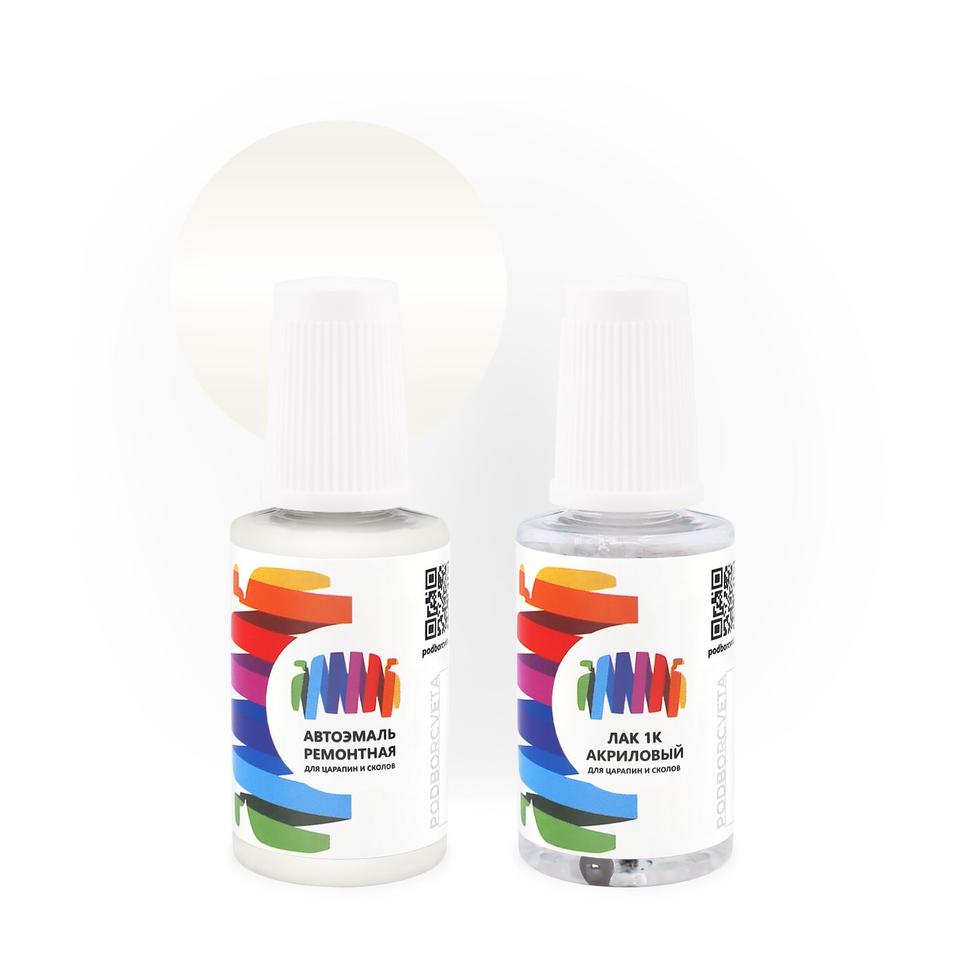 Подкраска для Man-Buessing (МАН) «Weiss», код цвета B902, BS12B902 (белый), базовая автоэмаль с кисточкой от сколов и царапин, штрих-корректор 20 мл.