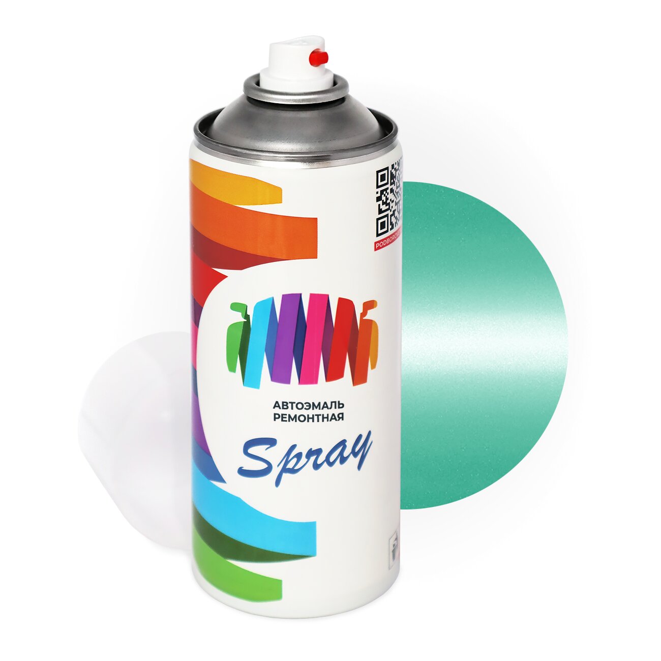 Аэрозольная краска для VAZ (VAZ) «Дюшес», код цвета 321 (зеленый), базовая автоэмаль, баллончик 520 мл.