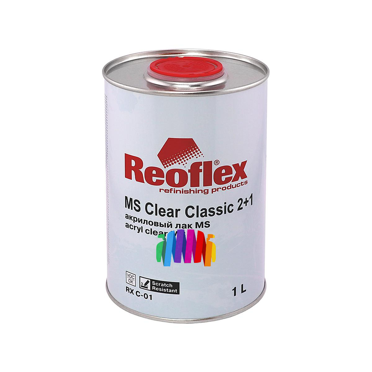 Лак акриловый Reoflex MS 2+1 Clear Classic 1 л. с отвердителем 0,5 л. 3