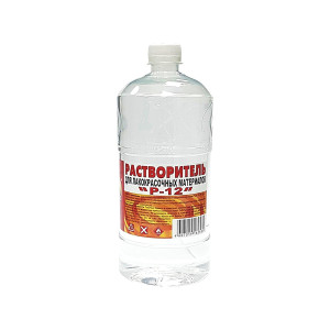 ВЕРШИНА Р-12 Разбавитель растворитель акриловый универсальный, бутыль 1 л. для акриловых ЛКМ