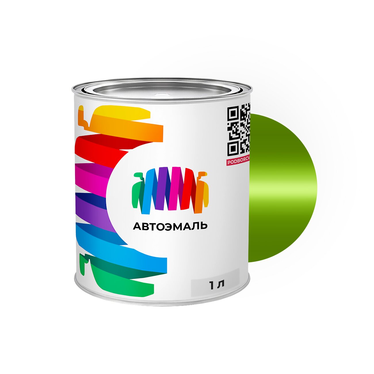 Автоэмаль Mazda (Мазда) «Muscat Green», код цвета FP (зеленый), акриловая краска 1 л.