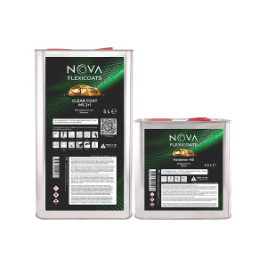 NOVA Flexicoats 2+1 MS Глянцевый бесцветный акриловый автомобильный лак 5 л. с отвердителем 2,5 л.