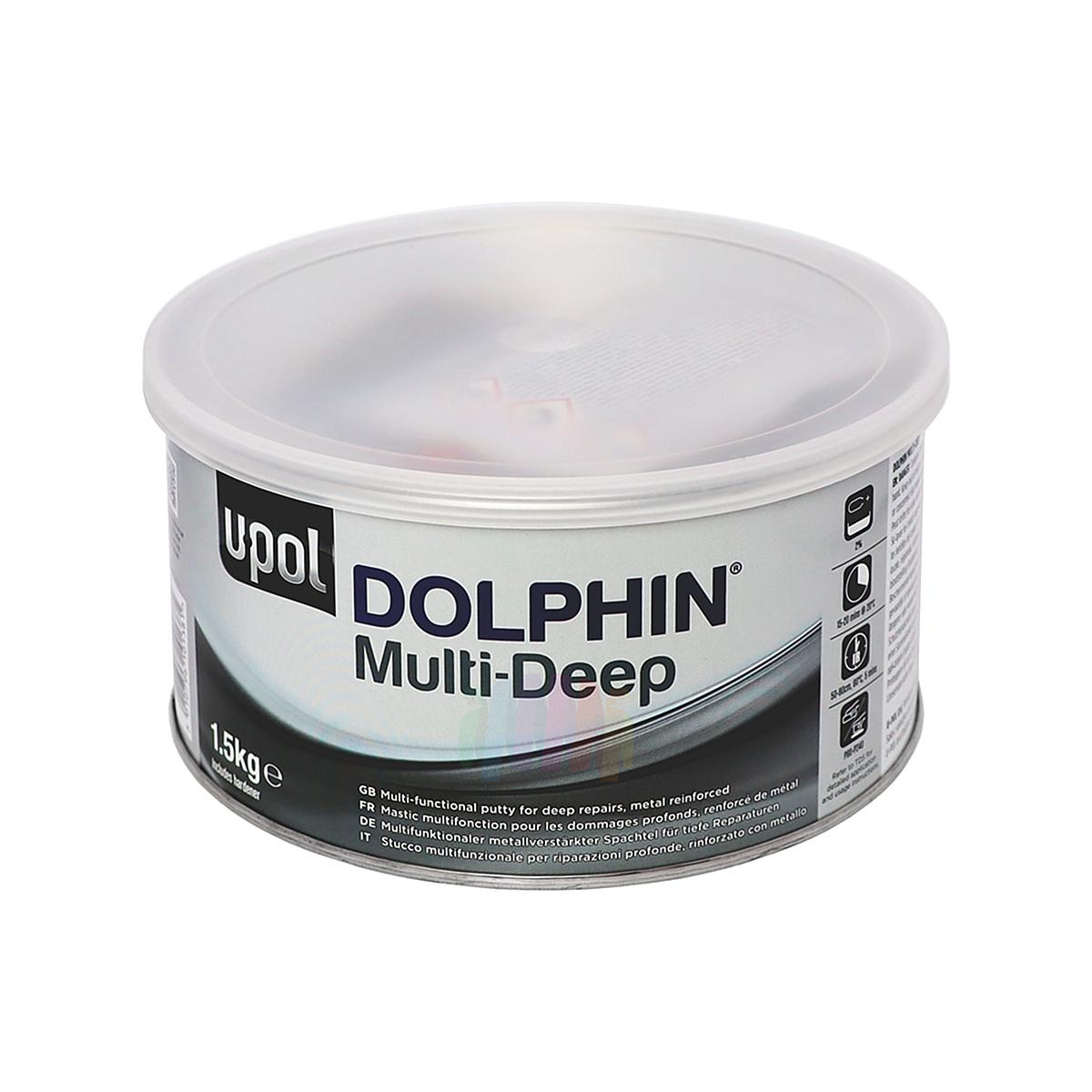 U-POL DOLMD/2 Dolphin Multi Deep Шпатлевка высокоплотная армированная мультифункциональная 1,5 кг.