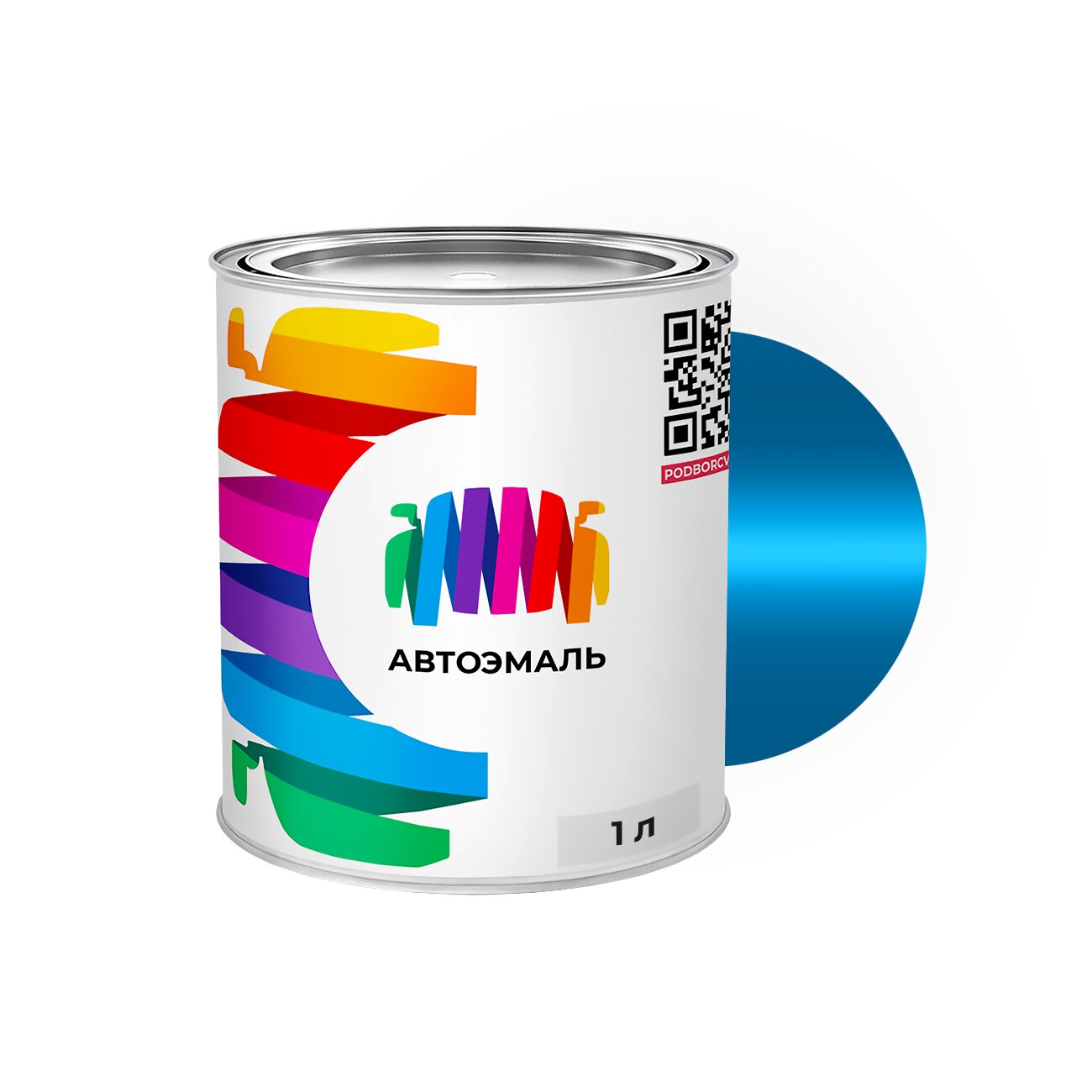 Автоэмаль Mazda (Мазда) «Aqua Blue», код цвета DG (синий), базовая краска 1 л.