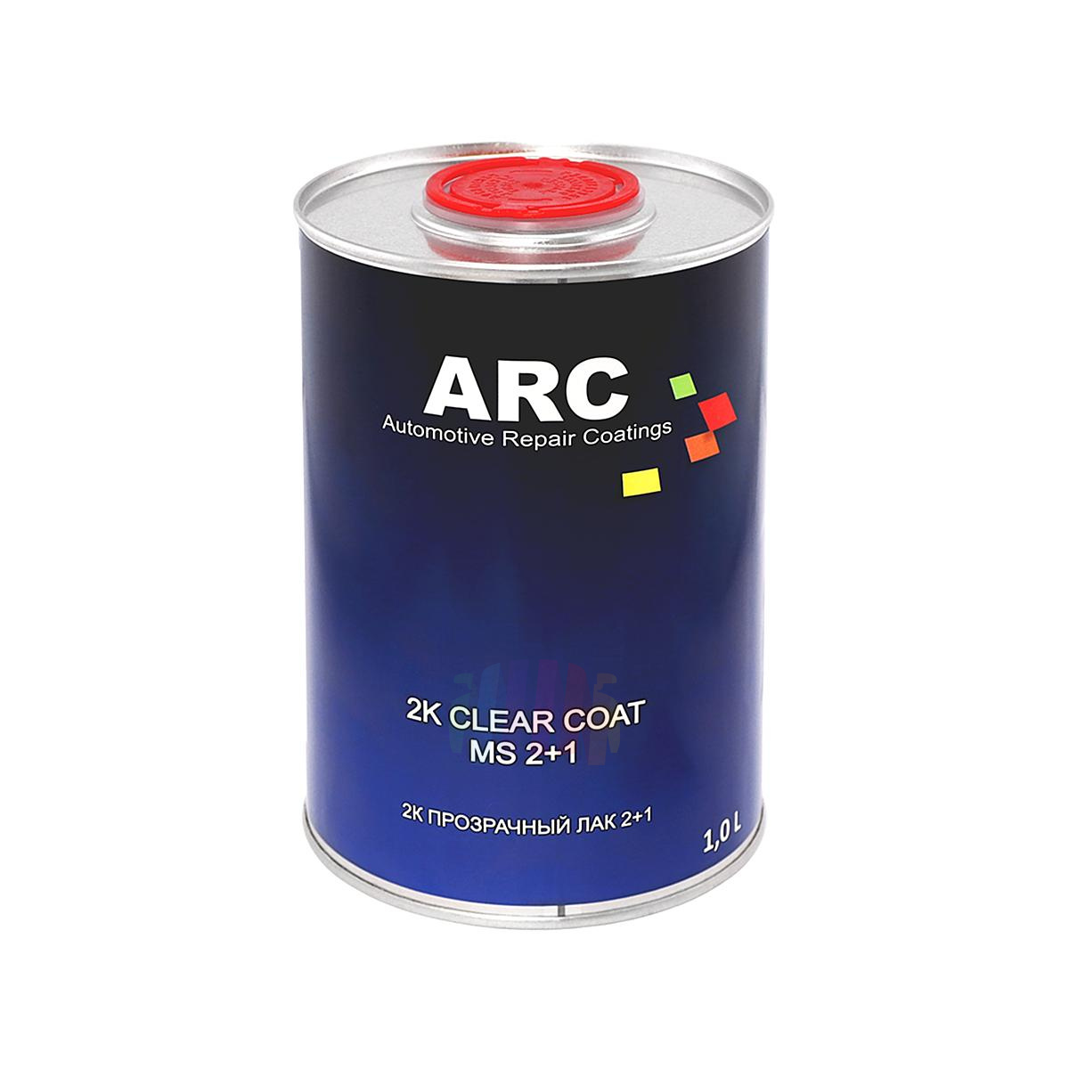 Прозрачный акриловый автомобильный лак ARC 2K MS 2+1 Clear Coat 1 л. с отвердителем 0,5 л. 2