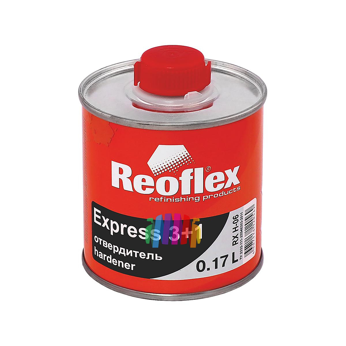 Быстросохнущий лак акриловый автомобильный Reoflex RX C-06 MS 3+1 Clear Express - 3