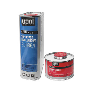 U-POL S2086/1 Super Fast HS 3+1 Clearcoat Супербыстрый акриловый автомобильный лак 1 л. с отвердителем 0,33 л.