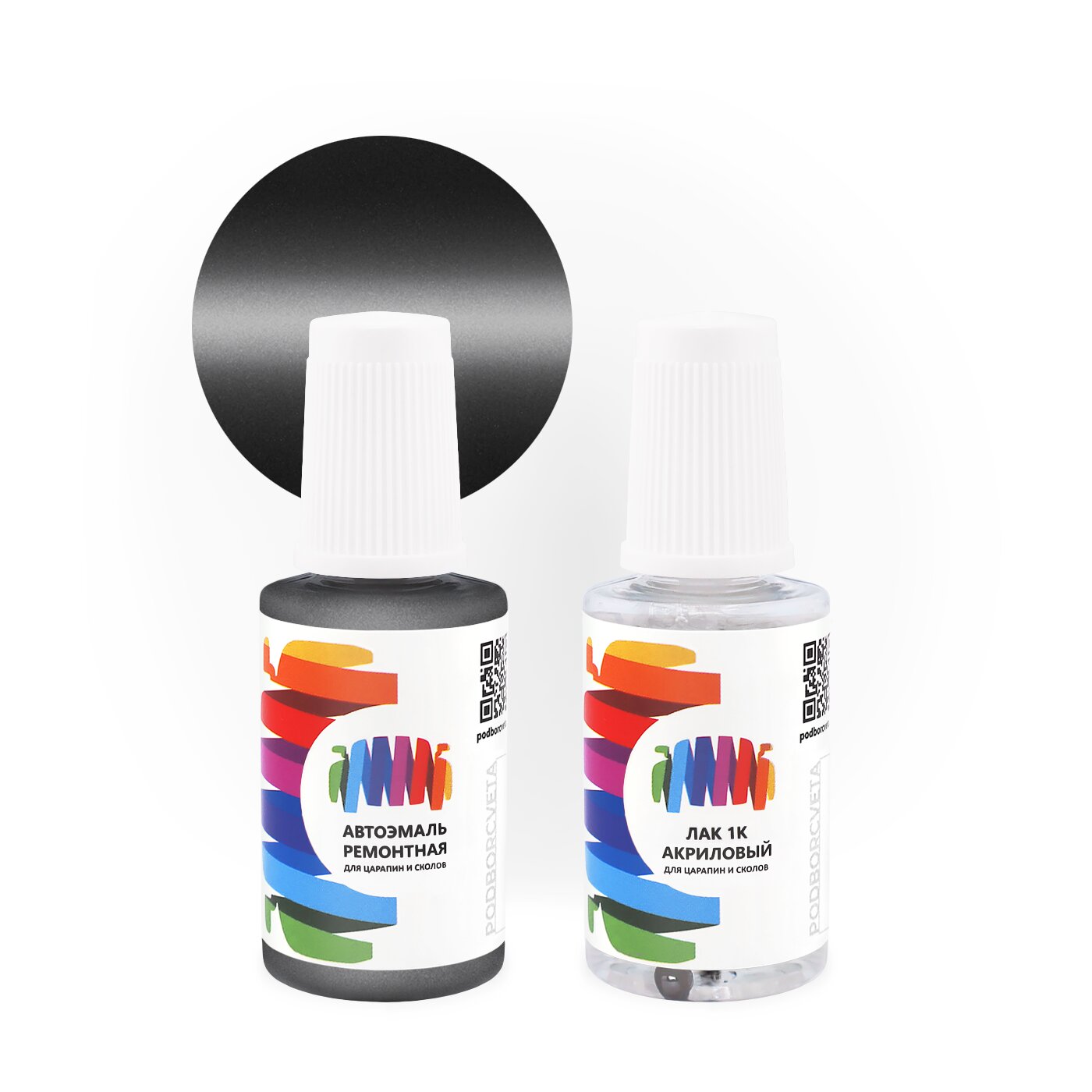 Подкраска для Ford (Форд) «Gunmetal», код цвета K1 (серый), базовая автоэмаль с кисточкой от сколов и царапин, штрих-корректор 20 мл.