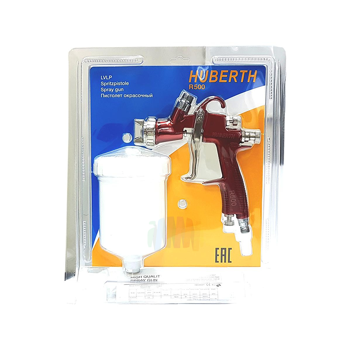 HUBERTH R500 LVLP Окрасочный пистолет верхний бачок 600 мл.