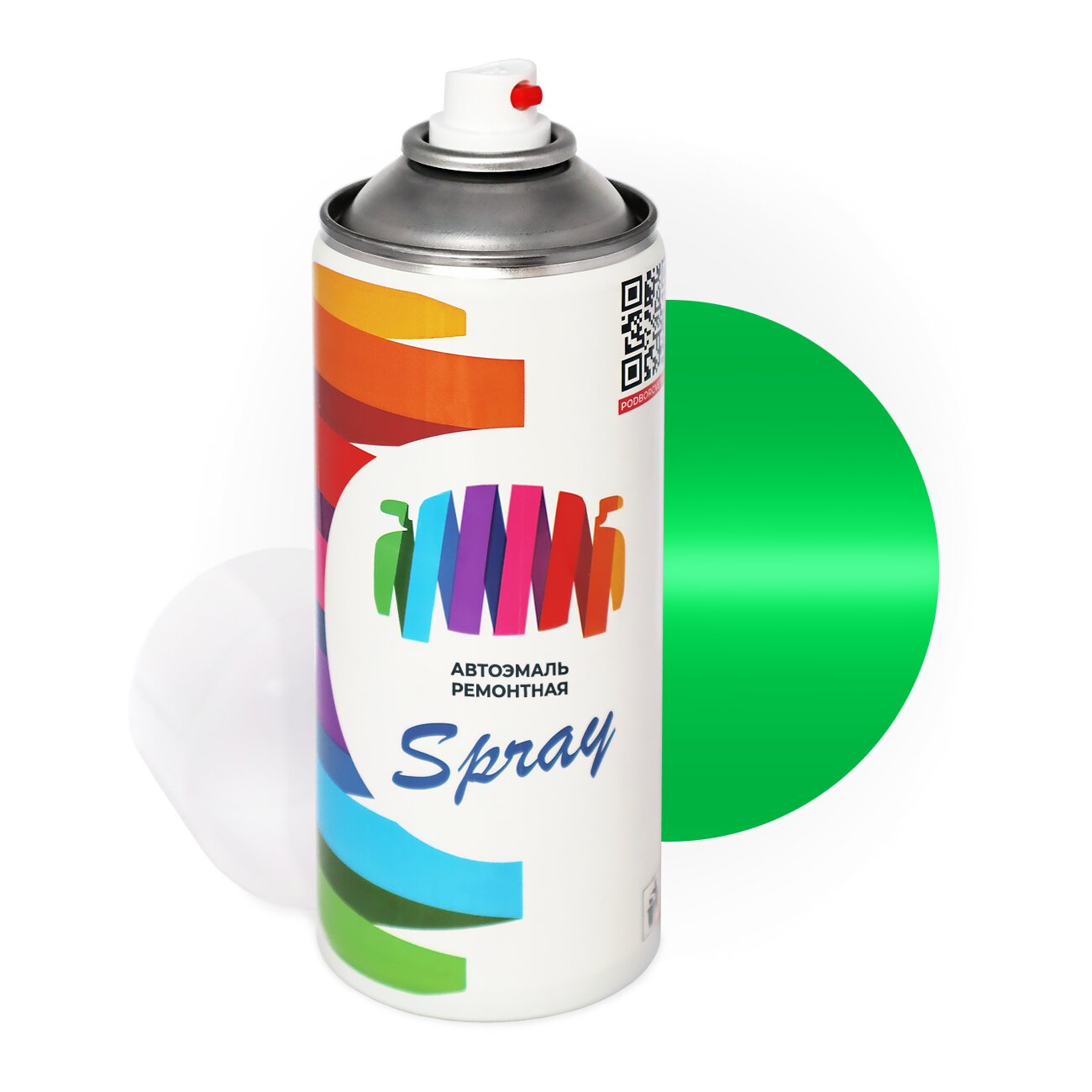 Аэрозольная краска для Scania (Скания) «Green», код цвета 1940345 (зеленый), базовая автоэмаль, баллончик 520 мл.