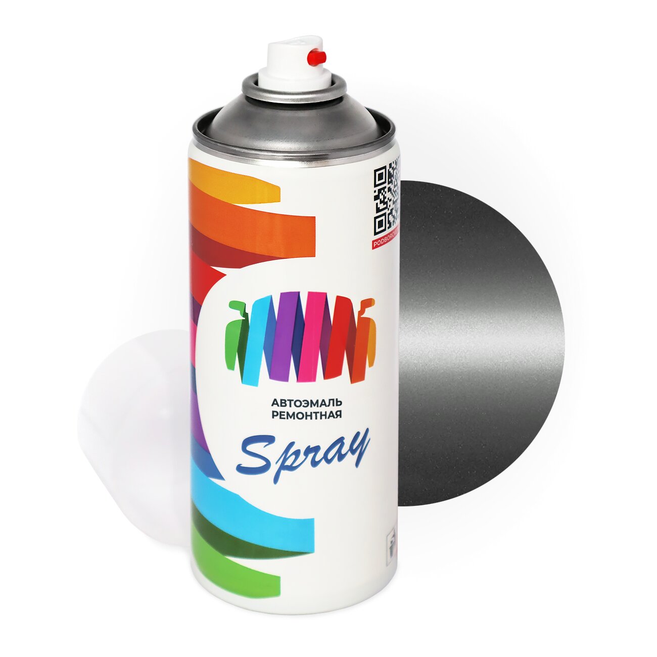 Аэрозольная краска для Daewoo (Дэу) «Light Silver C-01», код цвета D763 (серый), базовая автоэмаль, баллончик 520 мл.