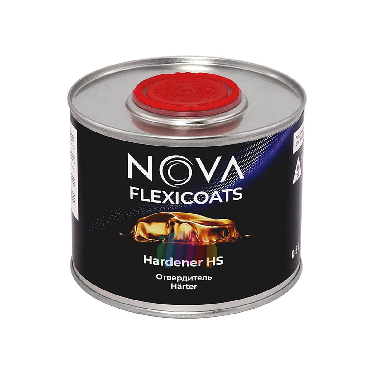 Прозрачный глянцевый акриловый автомобильный лак NOVA Flexicoats 2+1 HS 1 л. с отвердителем 0,5 л. 5