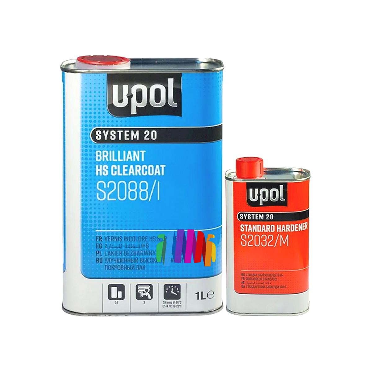 Автомобильный акриловый лак U-POL S2088/1 2К HS 4:1 Universal Clearcoat 3
