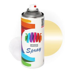 Аэрозольная краска для Mitsubishi (Мицубиси) «Castard Yellow», код цвета AC11343, Y43 (желтый), базовая автоэмаль, баллончик 520 мл.