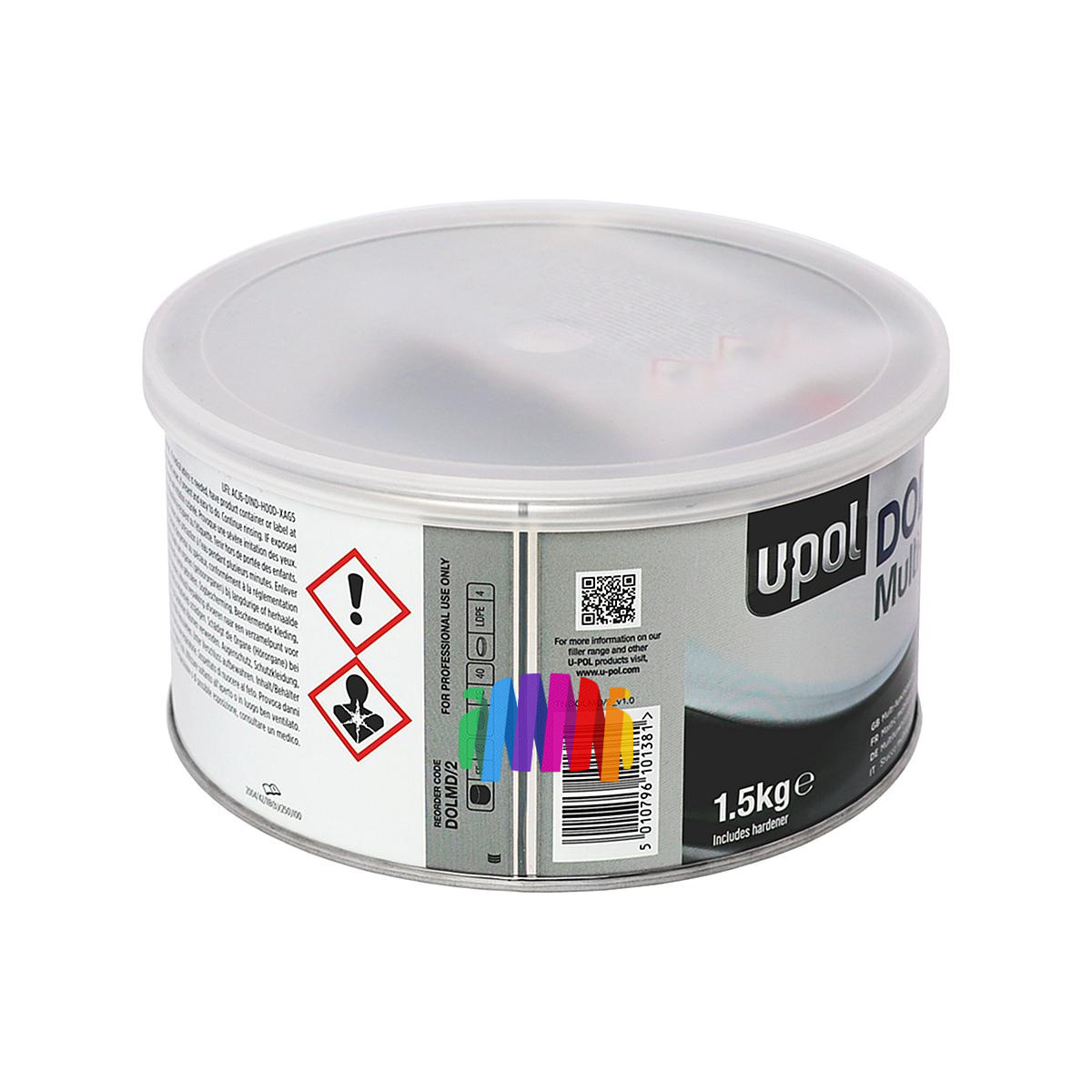 Шпатлевка высокоплотная армированная автомобильная U-POL Dolphin Multi Deep 1,5 кг. 2