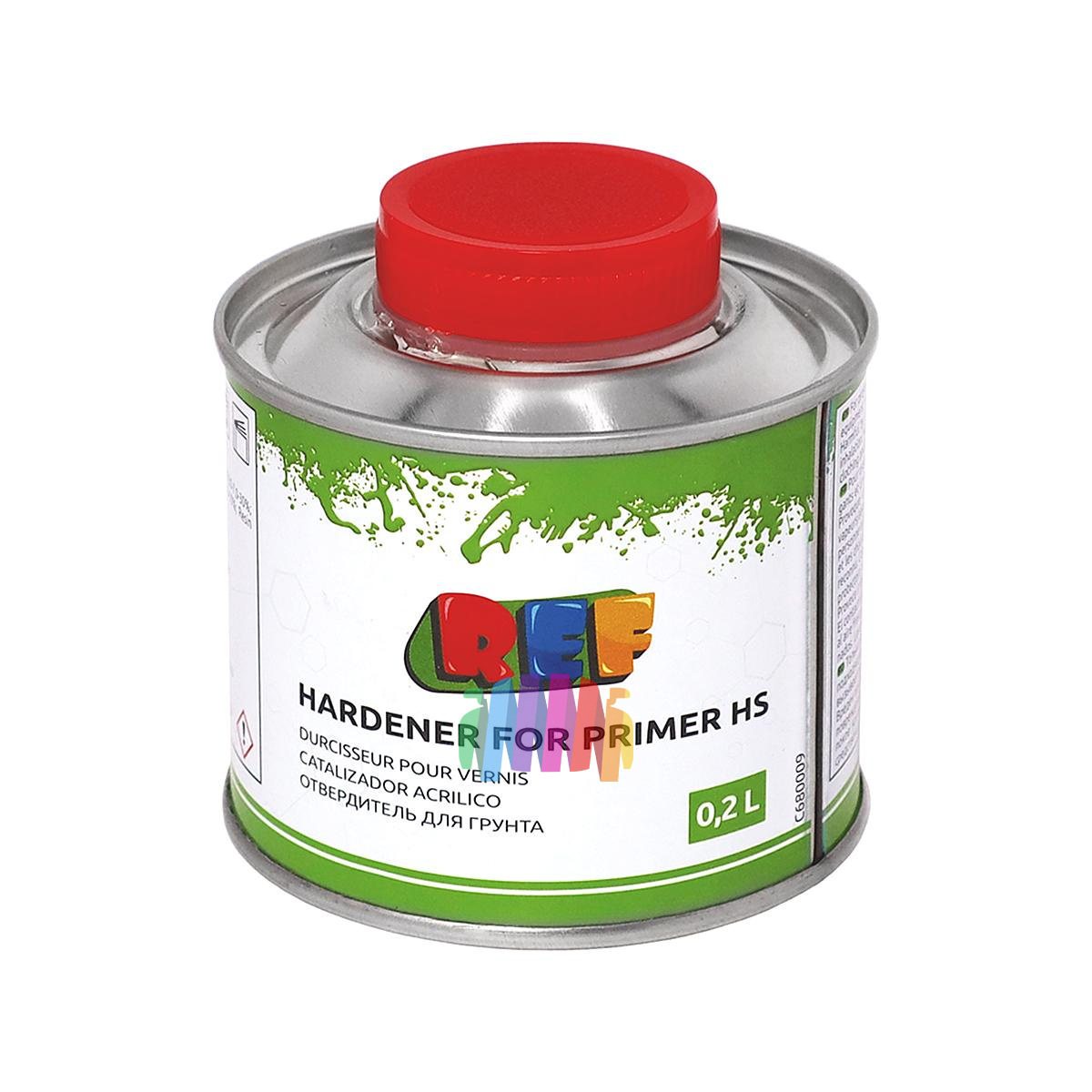 Грунт акриловый автомобильный REF HS 4:1 серый 0,8 л. с отвердителем 0,2 л. 5