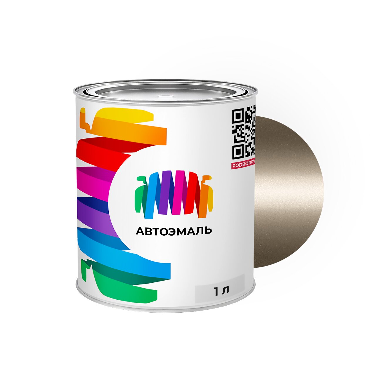 Автоэмаль Mazda (Мазда) «Ark Gold», код цвета 3E (коричнево-серый), базовая краска 1 л.