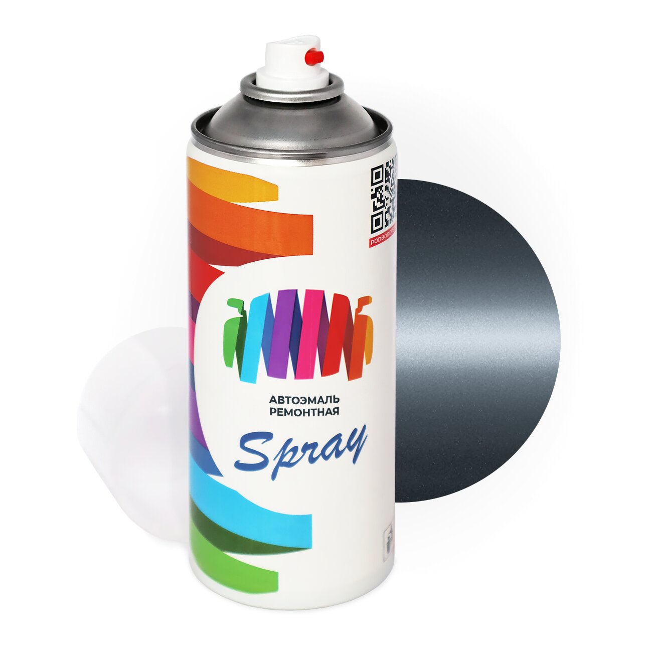 Аэрозольная краска для Suzuki (Сузуки) «Maziora Medium Silver», код цвета ZS6 (серый), базовая автоэмаль, баллончик 520 мл.