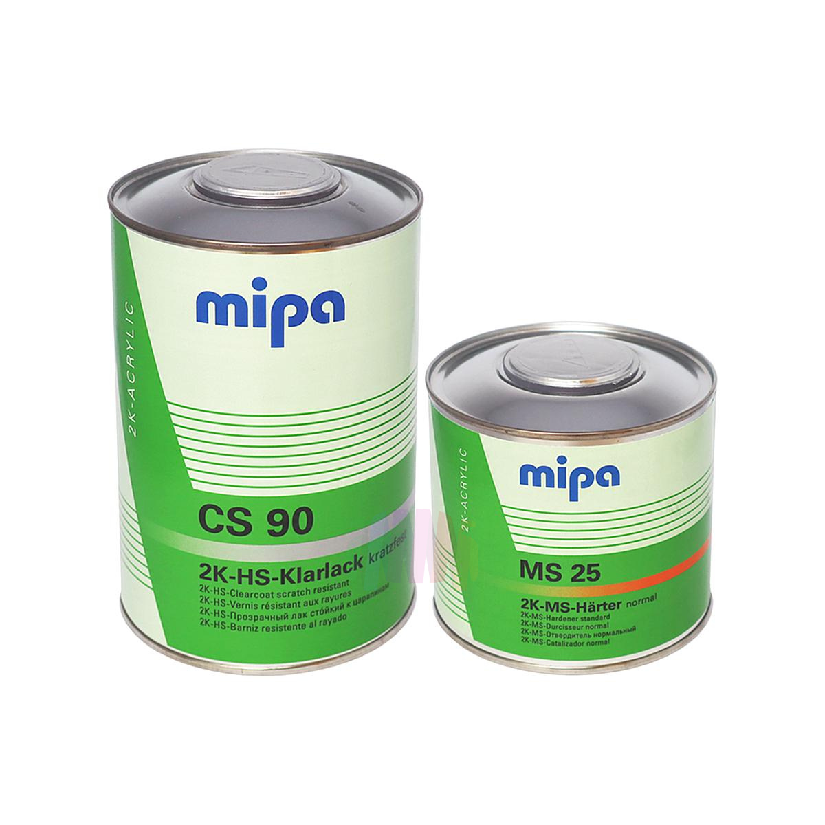 MIPA CS90 2K HS Klarlack Лак автомобильный акриловый 1 л. с отвердителем 0,5 л.