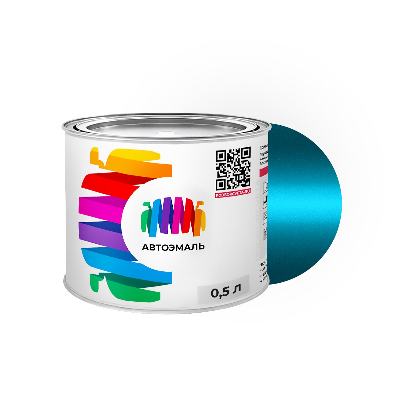 Автоэмаль Fiat (Фиат) «Azzurro Rialto», код цвета 467 (синий), базовая краска 0,5 л.