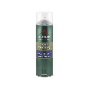 AUTOP 15 High Build Primer Filler 1K Грунт толстослойный выравнивающий автомобильный аэрозоль 650 мл.