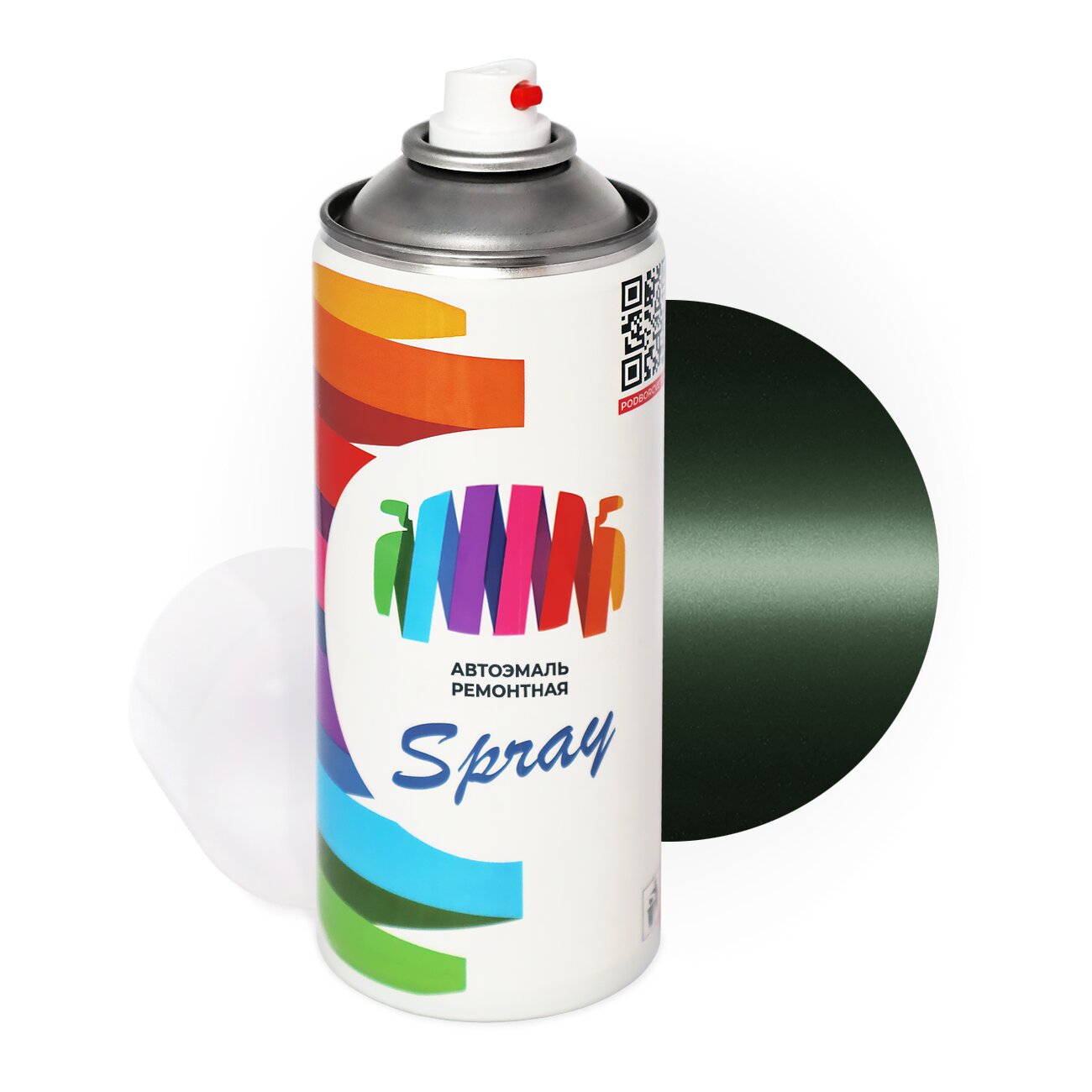 Аэрозольная краска для Daihatsu (Дайхатсу) «Green», код цвета G24 (зеленый), базовая автоэмаль, баллончик 520 мл.