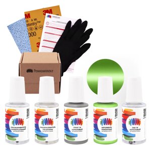 Ремкомплект для Mitsubishi (Мицубиси) «Green», код цвета CSF10024, F24 (зеленый), базовая автоэмаль, набор для ремонта сколов и царапин