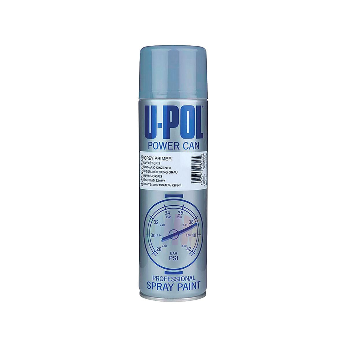 U-POL PCPG/AL Power Can Грунт выравниватель толстослойный аэрозоль 500 мл.