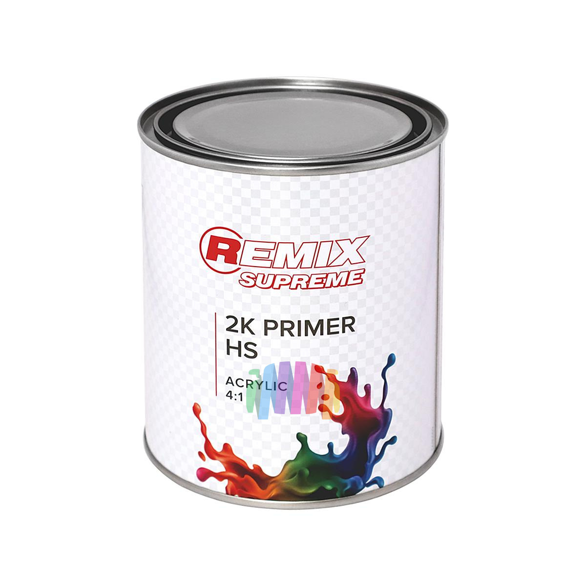 Грунт-выравниватель акриловый автомобильный Remix Supreme 2K Primer 4:1 HS серый 3