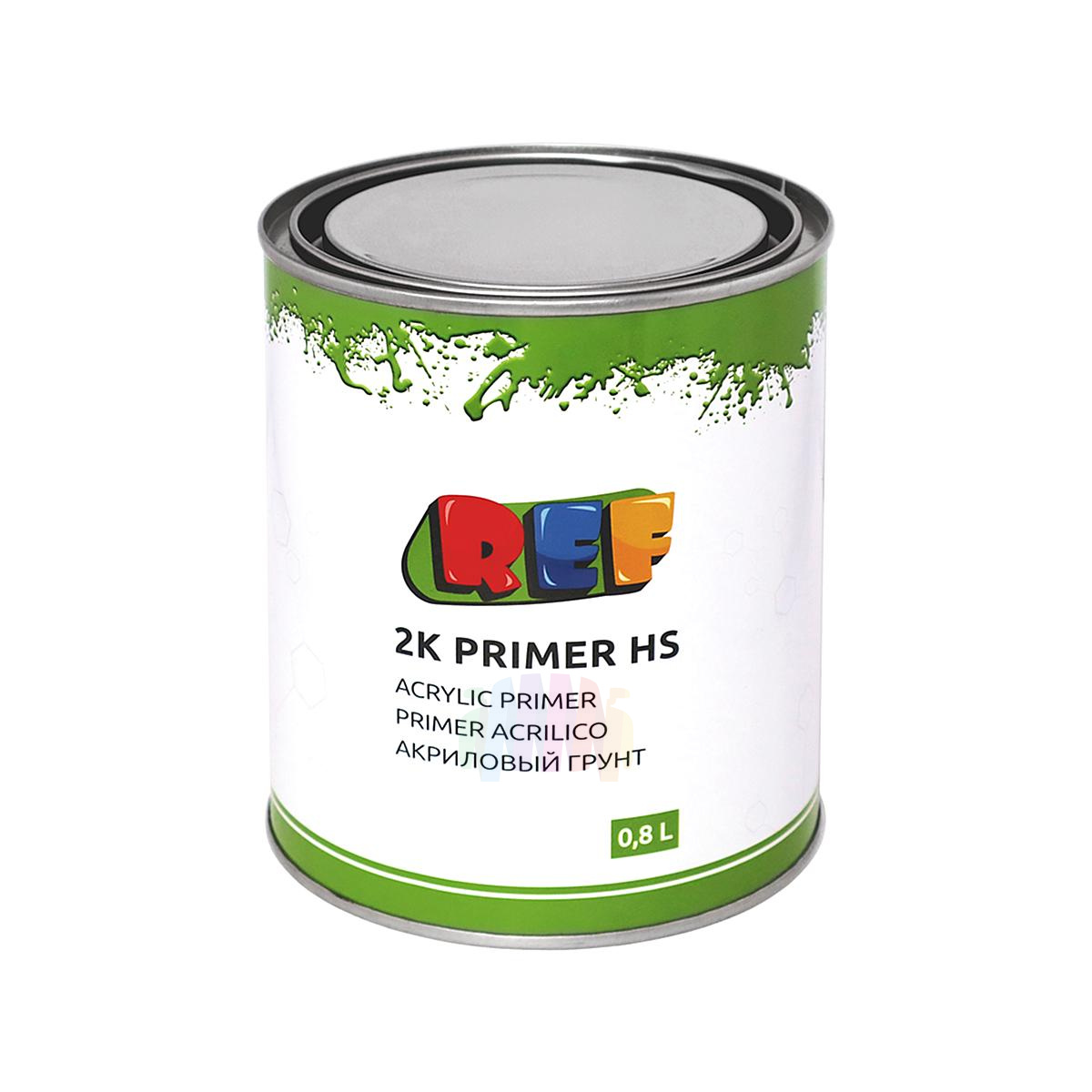 Грунт акриловый автомобильный REF HS 4:1 серый 0,8 л. с отвердителем 0,2 л. 3