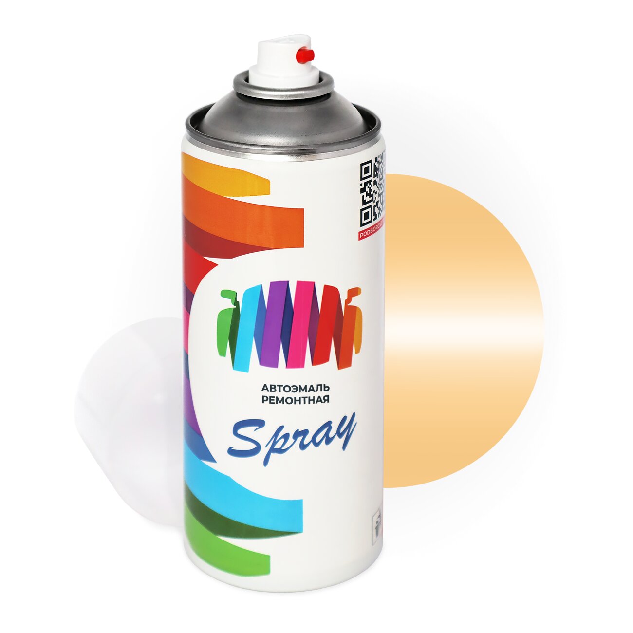 Аэрозольная краска для DAF (ДАФ) «Dakota Beige», код цвета 1680204-2394, 1680204-2394-AA-F, 2394, S5412 (бежевый), базовая автоэмаль, баллончик 520 мл.