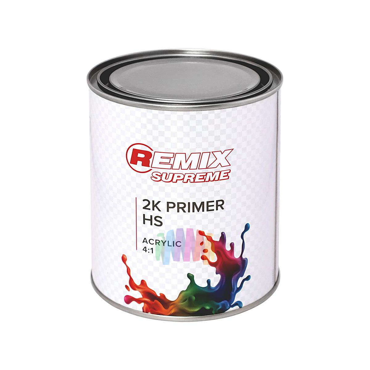 Грунт-выравниватель акриловый автомобильный Remix Supreme 2K Primer 4:1 HS серый 3