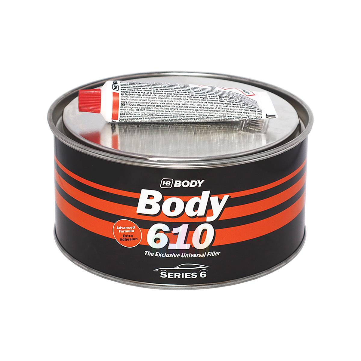 HB BODY 610 Extra Adhesion Автомобильная универсальная наполняющая шпатлевка с высокой адгезией 1,8 кг.
