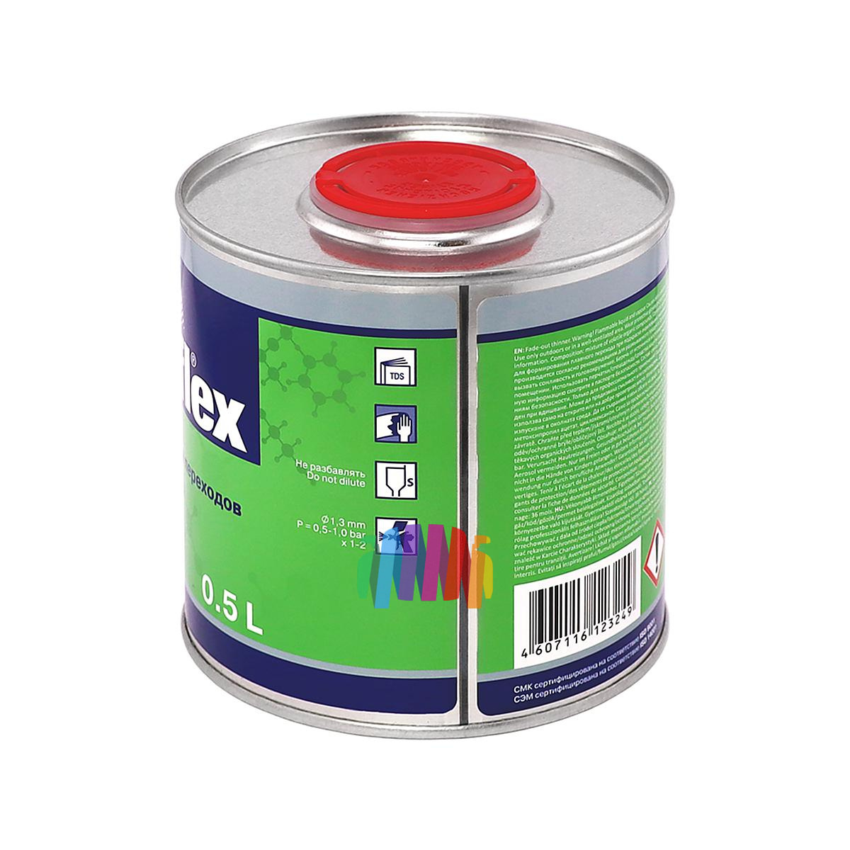 Разбавитель для переходов автомобильный Reoflex RX T-06 Converter Fade-Out Thinner 0,5 л. 2