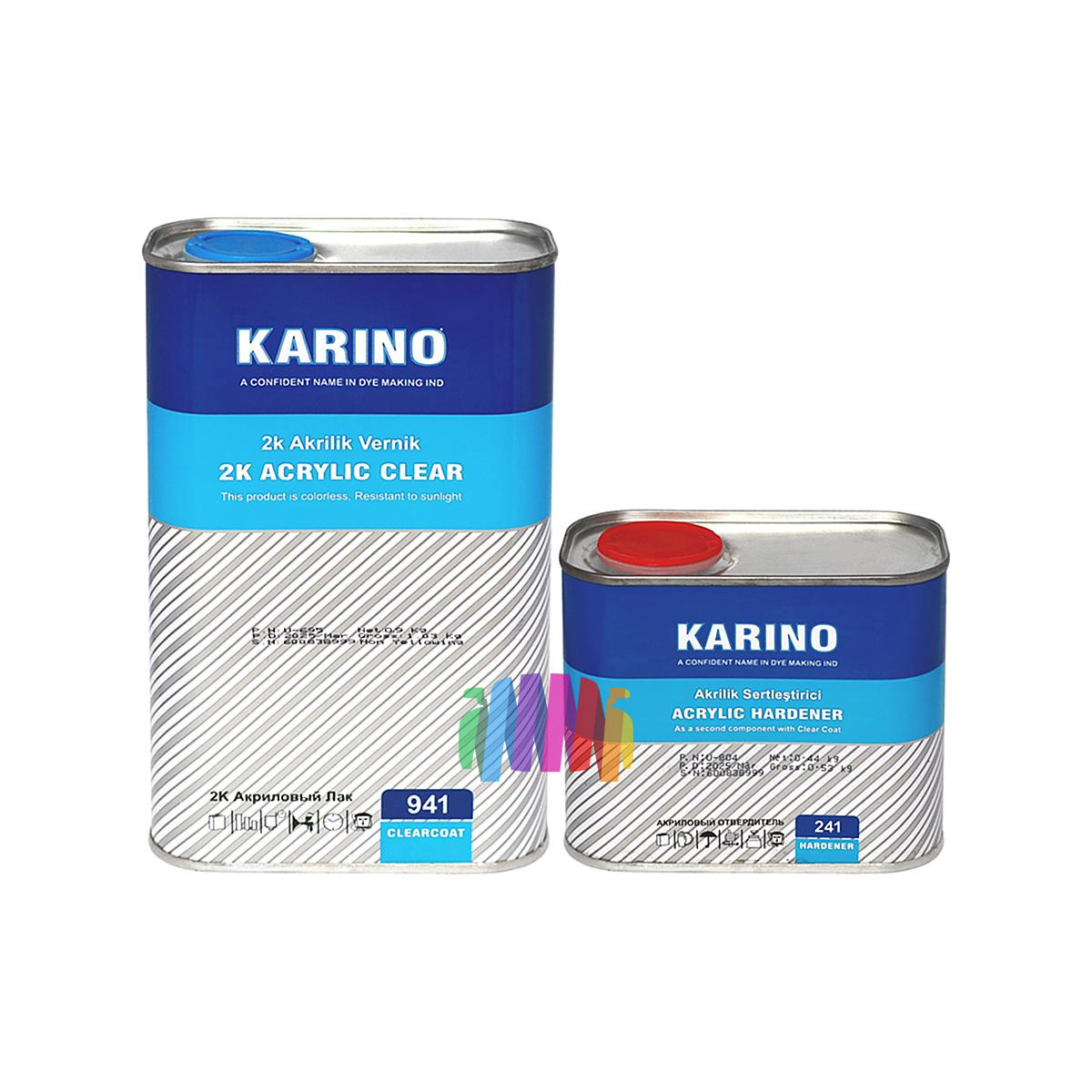 KARINO HAFMAN 941 2K Acrylic Clear Coat Акриловый прозрачный автомобильный лак 1 л. с отвердителем H241 0,5 л.