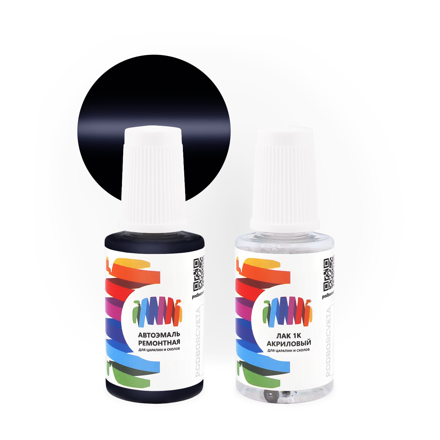 Подкраска для Hyundai (Хендэ) «Murky Blue», код цвета JH (синий), базовая автоэмаль с кисточкой от сколов и царапин, штрих-корректор 20 мл.